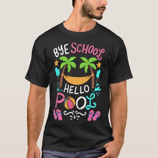 Dag School Beach T Ball T-shirt Hammock (Voorkant)