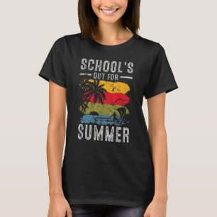 Dag School Hallo Summer Retro 70s School Out T-shirt