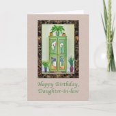 Dag, schoondochter, nog steeds leven met kabinet kaart (Voorkant)