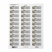 **DAG SEIZOENPARTIJ** ETIKET HERSTEL ADRES (Full Sheet)