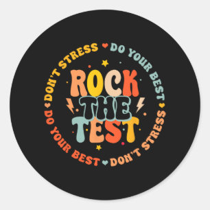 Dag Shirten voor docenten Kinder student Rock de t Ronde Sticker