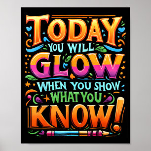 Dag Show Wat je weet leraar niet stress Poster