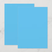 Dag Sky Blue, half gebak, Jeans Blue, Kaart (Voorkant / Achterkant)
