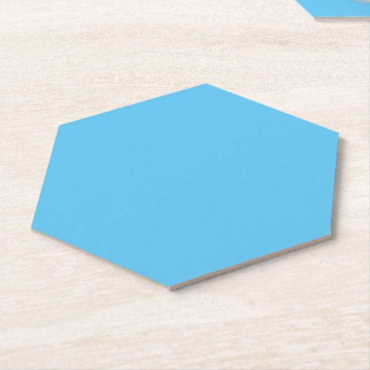 Dag Sky Blue, half gebak, Jeans Blue, Kartonnen Onderzetters (Schuin)