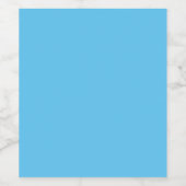 Dag Sky Blue, half gebak, Jeans Blue, Wijn Etiket (Enkel label)