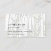 Dag Spa Bamboe Houten Trim Afspraakkaart Afsprakenkaartje (Achterkant)