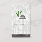 Dag Spa Bamboo Wood Trim met logo Visitekaartje (Achterkant)