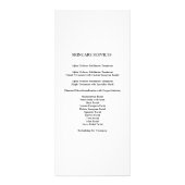 Dag Spa huidverzorging prijslijst {Peach} Reclamekaart (Achterkant)