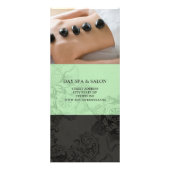 Dag Spa Massage Therapie prijslijst {Mint Green} Reclamekaart (Voorkant)