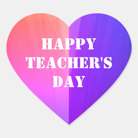 DAG Sticker VAN DE HAPPY-TEACHER (Voorkant)