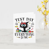 Dag Stressed Teachers & amp; Studenten Testen Grap Kaart (Gele Bloem)