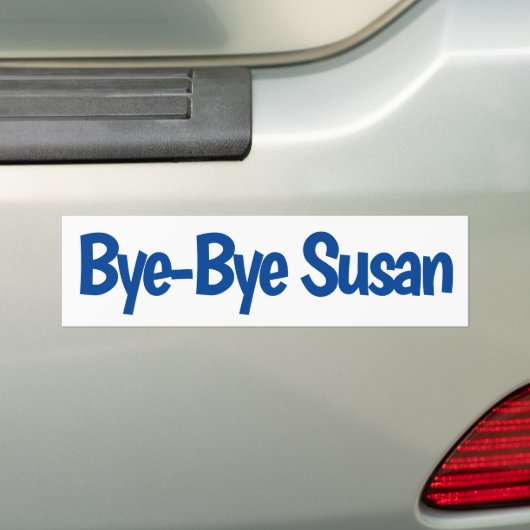 Dag Susan Bumpersticker (Op auto)