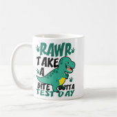 Dag T-rex Grappige Student Leraar Dinosaurus Exame Koffiemok (Links)