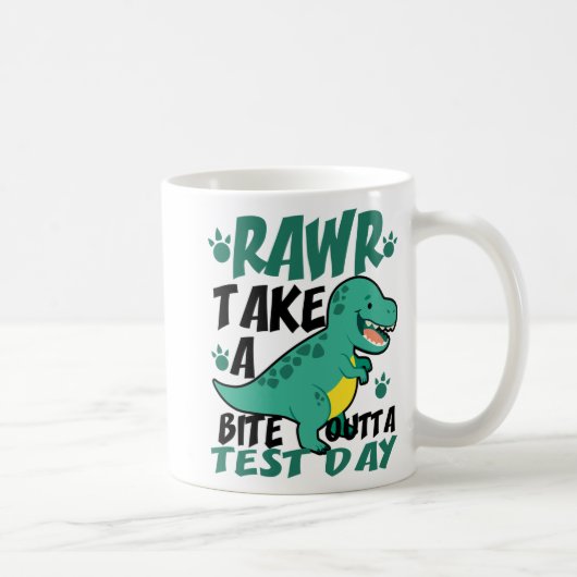 Dag T-rex Grappige Student Leraar Dinosaurus Exame Koffiemok (Rechts)