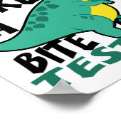 Dag T-rex Grappige Student Leraar Dinosaurus Exame Poster (Hoek)