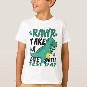 Dag T-rex Grappige Student Leraar Dinosaurus Exame T-shirt