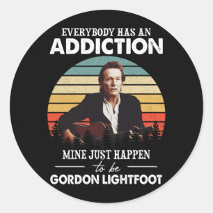 Dag T-shirt Mine is gewoon Gordon Lightfoot Ronde Sticker