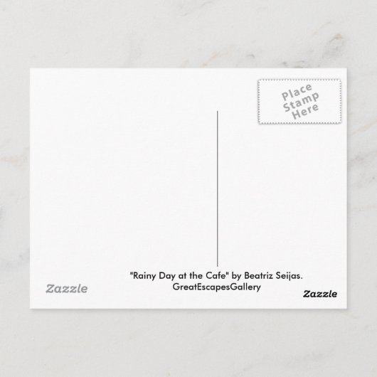 Dag tegen het regenwoud - Kunstmatige Briefkaarten (Achterkant)