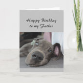 Dag tegen mijn vader Fun Dog Relax Humor Kaart (Voorkant)