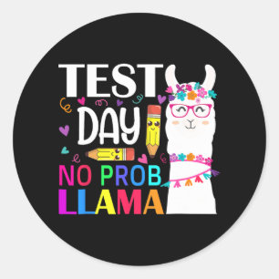 Dag Test Dag Geen Prob Llama Lama Leraar Ronde Sticker