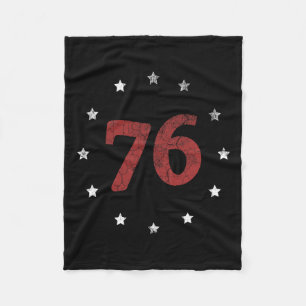 Dag The Spirit 76 Shirt Retro 4 juli cadeau Fleece Deken