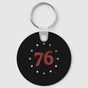 Dag The Spirit 76 Shirt Retro 4 juli cadeau Sleutelhanger