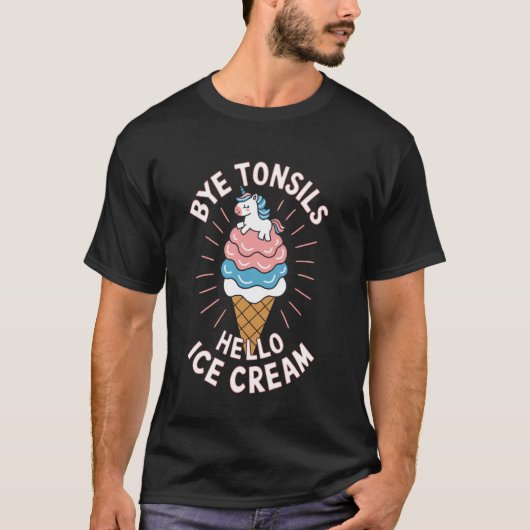 Dag Tonsillen Hallo IJs T-shirt (Voorkant)