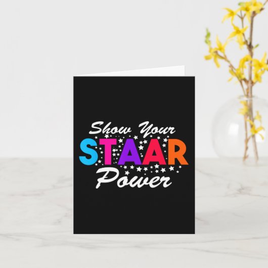 Dag Toon Je Staar Kracht Leerling Leraar  Kaart (Gele Bloem)