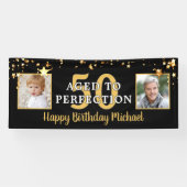 DAG TOT PRESFECTIE Black Gold Stars Spandoek (Horizontaal)