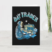 Dag Trader Astronaut in ruimte Kaart (Voorkant)