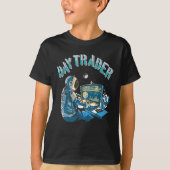 Dag Trader Astronaut in ruimte T-shirt (Voorkant)