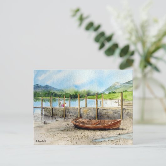 Dag uit het district Cumbria van het meer van Derw Briefkaart (Staand voorkant)
