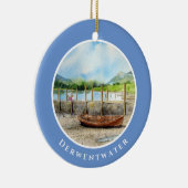 Dag uit het district Cumbria van het meer van Derw Keramisch Ornament (Rechts)