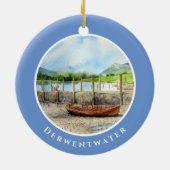 Dag uit het district Cumbria van het meer van Derw Keramisch Ornament (Achterkant)