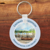 Dag uit het district Cumbria van het meer van Derw Sleutelhanger (Voorkant)