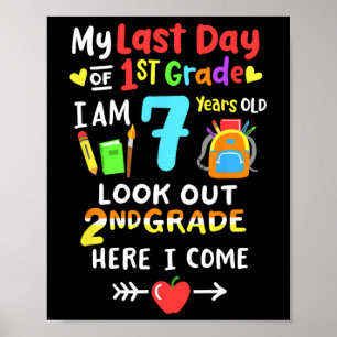 Dag van 1e klas Afstuderen 2e klas hier kom ik Poster