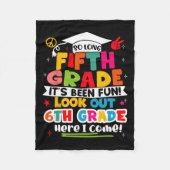 Dag van 5e klas Afstuderen Afstuderen jongens meis Fleece Deken (Voorkant)