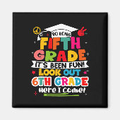 Dag van 5e klas Afstuderen Afstuderen jongens meis Magneet (Voorkant)