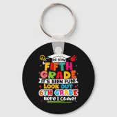 Dag van 5e klas Afstuderen Afstuderen jongens meis Sleutelhanger (Voorkant)