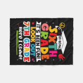 Dag van 6e klas Afstuderen Afstuderen jongens meis Fleece Deken (Voorkant (Horizontaal))