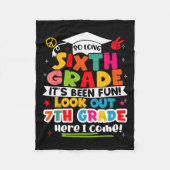 Dag van 6e klas Afstuderen Afstuderen jongens meis Fleece Deken (Voorkant)