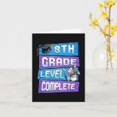 Dag van 8e klas niveau Compleet Afstuderen Boys Hi Kaart (Gele Bloem)