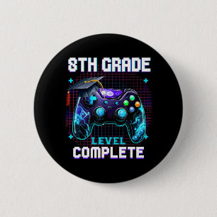 Dag van 8e klas niveau compleet Afstuderen hem jon Ronde Button 5,7 Cm