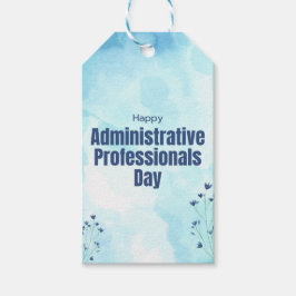 Dag van administratief personeel cadeaulabel