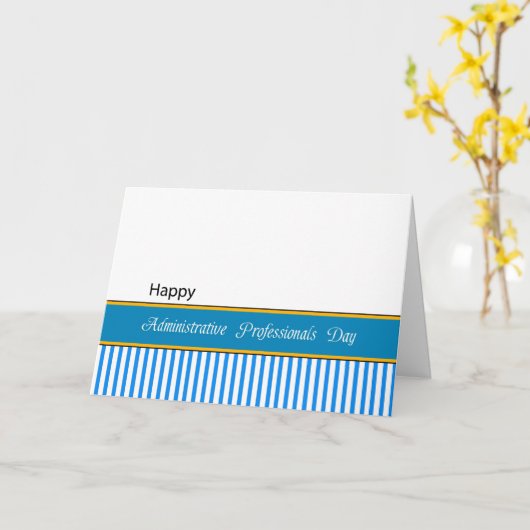 Dag van administratief personeel kaart (Gele Bloem)