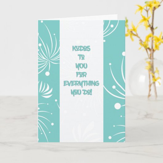 Dag van administratief personeel kaart (Gele Bloem)