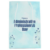 Dag van administratief personeel medium cadeauzakje (Voorkant)