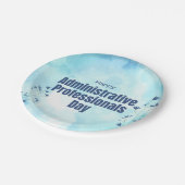 Dag van administratief personeel papieren bordje (Gekanteld)