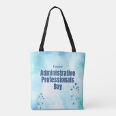 Dag van administratief personeel tote bag (Achterkant)