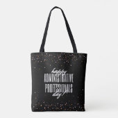 Dag van administratief personeel tote bag (Achterkant)